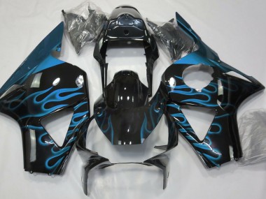 Light Blue Flame 2002-2003 CBR954RR Motorcycle Fairing