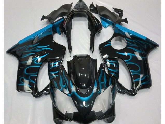 Light Blue Flame 2004-2007 CBR600 F4i Motorcycle Fairing Light Blue Flame 2004-2007 CBR600 F4i Motorcycle Fairing