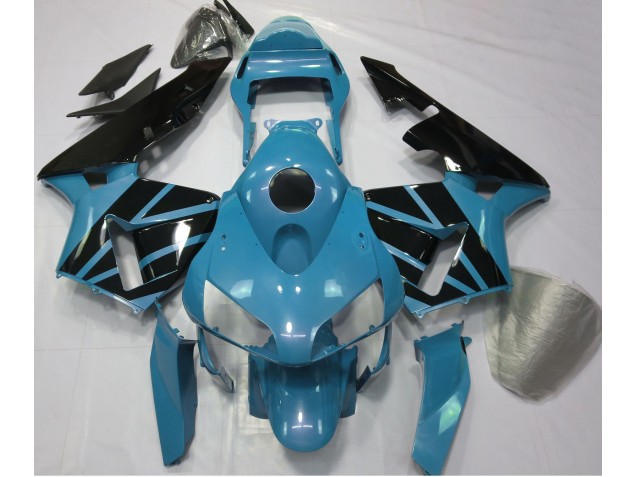Light Blue & Gloss Black 2003-2004 CBR600RR Motorcycle Fairing Light Blue & Gloss Black 2003-2004 CBR600RR Motorcycle Fairing