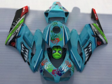 Light Blue Shark 2004-2005 CBR1000RR Motorcycle Fairing