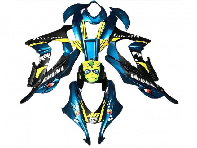 Light Blue Shark 2016-2019 ZX10R Motorcycle Fairing Light Blue Shark 2016-2019 ZX10R Motorcycle Fairing