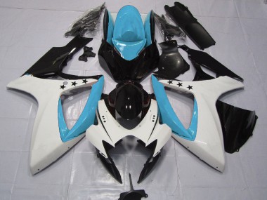 Light Blue Star 2006-2007 GSXR 600-750 Motorcycle Fairing