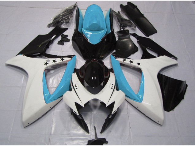 Light Blue Star 2006-2007 GSXR 600-750 Motorcycle Fairing Light Blue Star 2006-2007 GSXR 600-750 Motorcycle Fairing