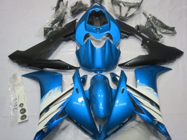 Light Blue & White 2004-2006 R1 Motorcycle Fairing