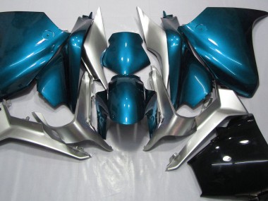 Light Blue and Silver 2010-2013 VFR1200 Motorcycle Fairing