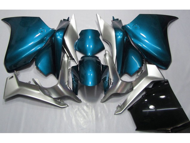 Light Blue and Silver 2010-2013 VFR1200 Motorcycle Fairing Light Blue and Silver 2010-2013 VFR1200 Motorcycle Fairing