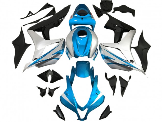 Light Blue and Silver OEM Style 2007-2008 CBR600RR Motorcycle Fairing
