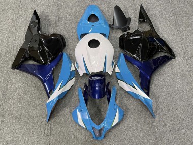 Light Blue and White 2009-2012 CBR600RR Motorcycle Fairing