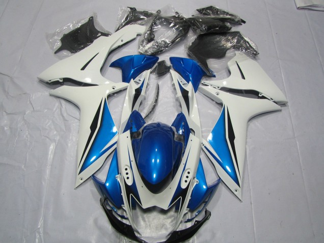 Light Blue and White 2011-2024 GSXR 600-750 Motorcycle Fairing Light Blue and White 2011-2024 GSXR 600-750 Motorcycle Fairing