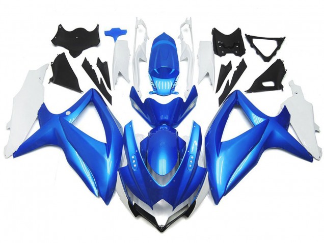Light Blue and White Custom Style 2008-2010 GSXR 600-750 Motorcycle Fairing Light Blue and White Custom Style 2008-2010 GSXR 600-750 Motorcycle Fairing