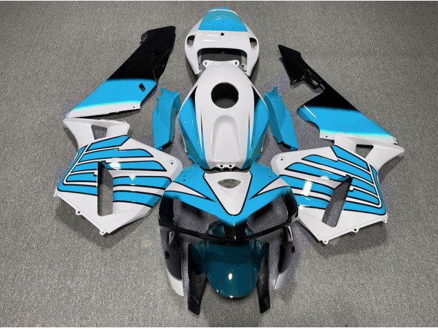 Light Blue and White Wings 2005-2006 CBR600RR Motorcycle Fairing Light Blue and White Wings 2005-2006 CBR600RR Motorcycle Fairing