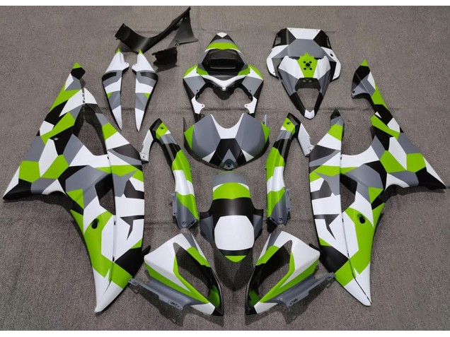 Light Green Camo Plain 2008-2016 R6 Motorcycle Fairing Light Green Camo Plain 2008-2016 R6 Motorcycle Fairing