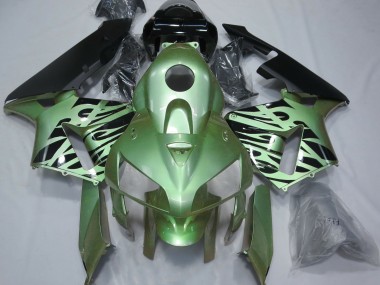 Light Green Flame 2005-2006 CBR600RR Motorcycle Fairing