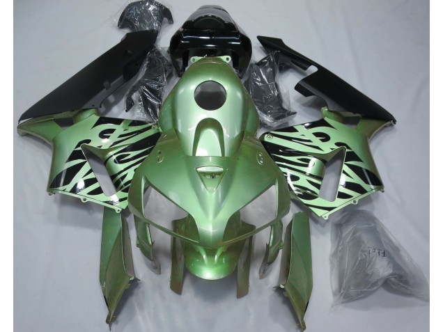 Light Green Flame 2005-2006 CBR600RR Motorcycle Fairing Light Green Flame 2005-2006 CBR600RR Motorcycle Fairing