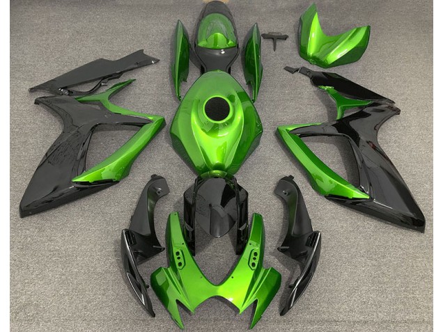 Light Green and Black 2006-2007 GSXR 600-750 Motorcycle Fairing Light Green and Black 2006-2007 GSXR 600-750 Motorcycle Fairing