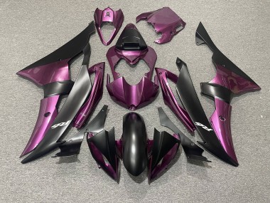 Light Purple and Matte Black 2008-2016 R6 Motorcycle Fairing