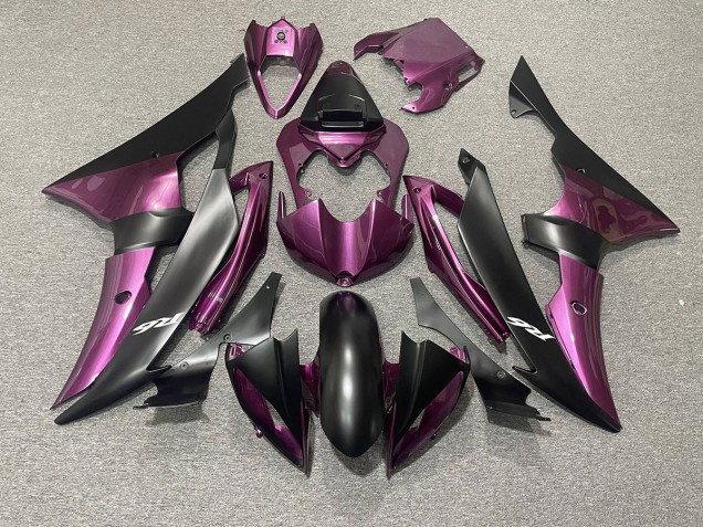 Light Purple and Matte Black 2008-2016 R6 Motorcycle Fairing Light Purple and Matte Black 2008-2016 R6 Motorcycle Fairing