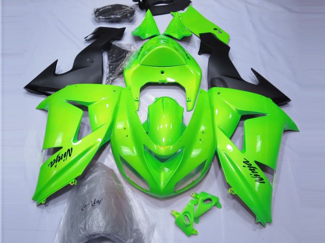 Lime Green 2006-2007 ZX10R Motorcycle Fairing Lime Green 2006-2007 ZX10R Motorcycle Fairing
