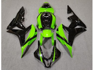 Lime Green and Black 2007-2008 CBR600RR Motorcycle Fairing