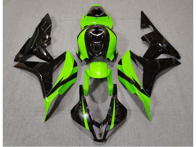 Lime Green and Black 2007-2008 CBR600RR Motorcycle Fairing Lime Green and Black 2007-2008 CBR600RR Motorcycle Fairing