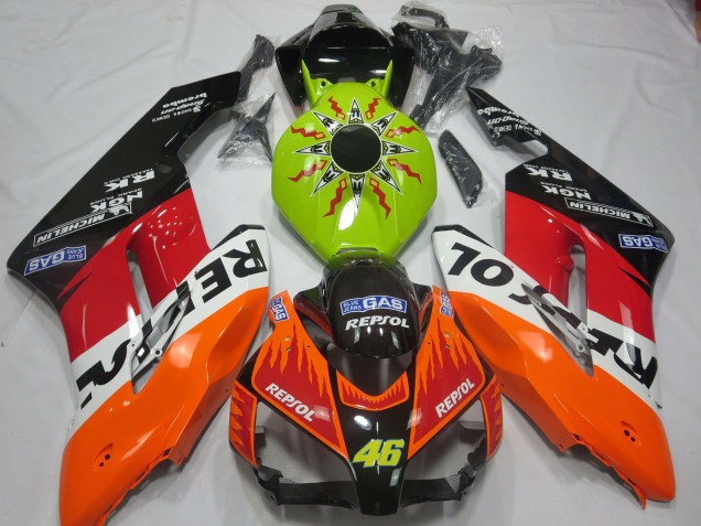 Lime Rossi Repsol 2004-2005 CBR1000RR Motorcycle Fairing Lime Rossi Repsol 2004-2005 CBR1000RR Motorcycle Fairing