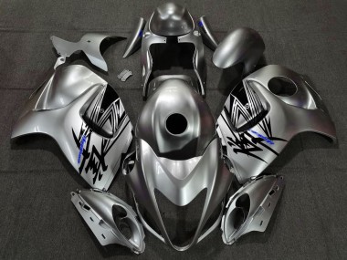 Liquid Silver & Blue 2008-2020 GSXR 1300 Hayabusa Motorcycle Fairing