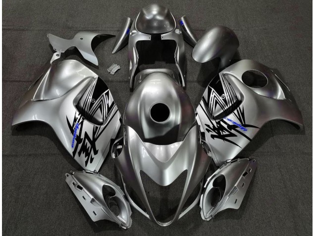 Liquid Silver & Blue 2008-2020 GSXR 1300 Hayabusa Motorcycle Fairing Liquid Silver & Blue 2008-2020 GSXR 1300 Hayabusa Motorcycle Fairing