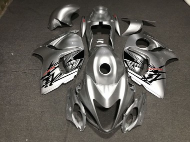 Liquid Silver & Red 2008-2020 GSXR 1300 Hayabusa Motorcycle Fairing