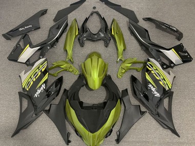 Liquid Yellow and Grey 2018-2023 Ninja 400 Motorcycle Fairing