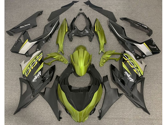 Liquid Yellow and Grey 2018-2023 Ninja 400 Motorcycle Fairing Liquid Yellow and Grey 2018-2023 Ninja 400 Motorcycle Fairing