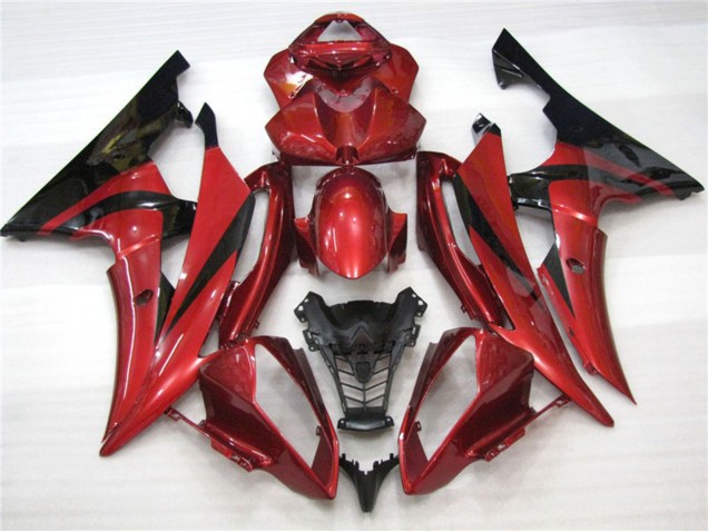 Maroon Black 2008-2016 R6 Motorcycle Fairing Maroon Black 2008-2016 R6 Motorcycle Fairing