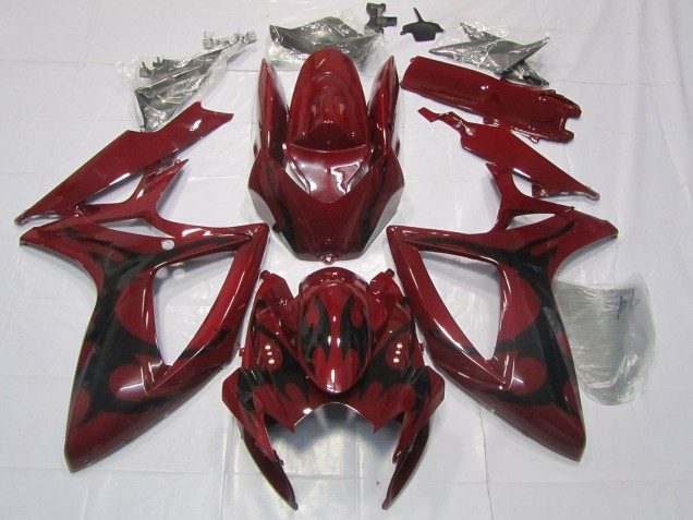 Maroon Red 2006-2007 GSXR 600-750 Motorcycle Fairing Maroon Red 2006-2007 GSXR 600-750 Motorcycle Fairing