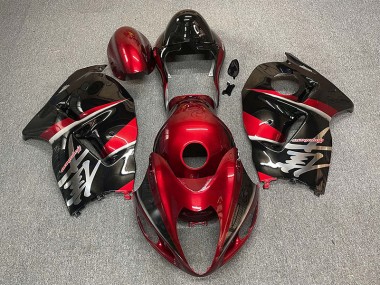 Maroon and Black Style 1997-2007 GSXR 1300 Hayabusa Motorcycle Fairing