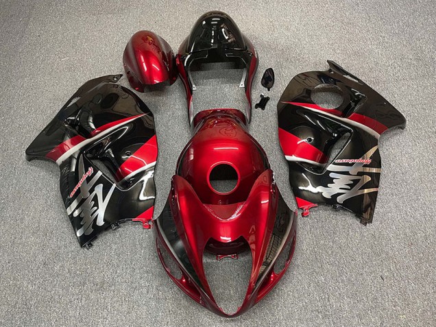 Maroon and Black Style 1997-2007 GSXR 1300 Hayabusa Motorcycle Fairing Maroon and Black Style 1997-2007 GSXR 1300 Hayabusa Motorcycle Fairing