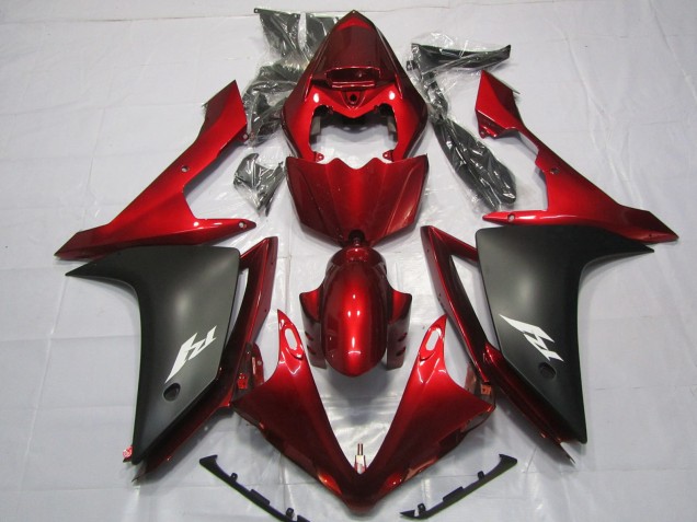 Maroon and Matte 2007-2008 R1 Motorcycle Fairing Maroon and Matte 2007-2008 R1 Motorcycle Fairing