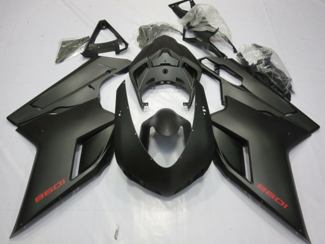 Matte Black 2007-2014 Ducati 848 1098 1198 Motorcycle Fairing Matte Black 2007-2014 Ducati 848 1098 1198 Motorcycle Fairing