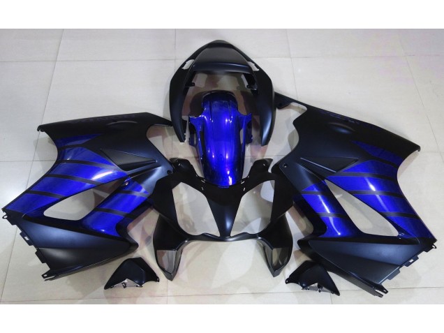 Matte Black & Blue 2002-2012 VFR800 Motorcycle Fairing Matte Black & Blue 2002-2012 VFR800 Motorcycle Fairing