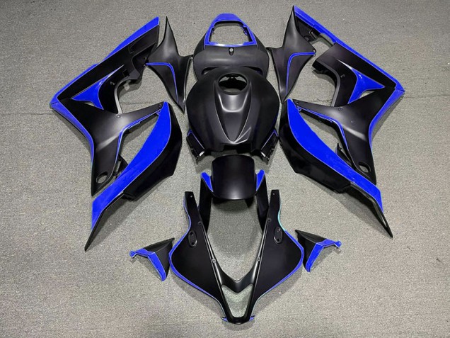 Matte Black & Blue 2007-2008 CBR600RR Motorcycle Fairing Matte Black & Blue 2007-2008 CBR600RR Motorcycle Fairing