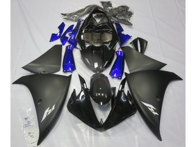 Matte Black & Blue 2009-2011 R1 Motorcycle Fairing Matte Black & Blue 2009-2011 R1 Motorcycle Fairing