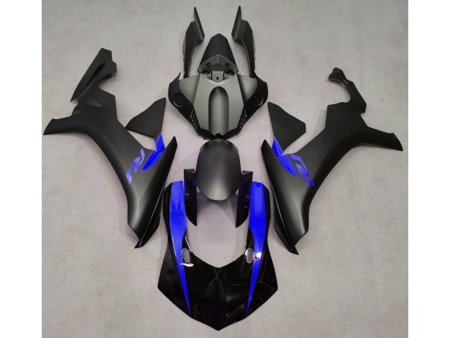 Matte Black & Blue 2015-2019 R1 Motorcycle Fairing Matte Black & Blue 2015-2019 R1 Motorcycle Fairing