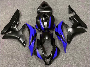 Matte Black & Blue Design 2007-2008 CBR600RR Motorcycle Fairing