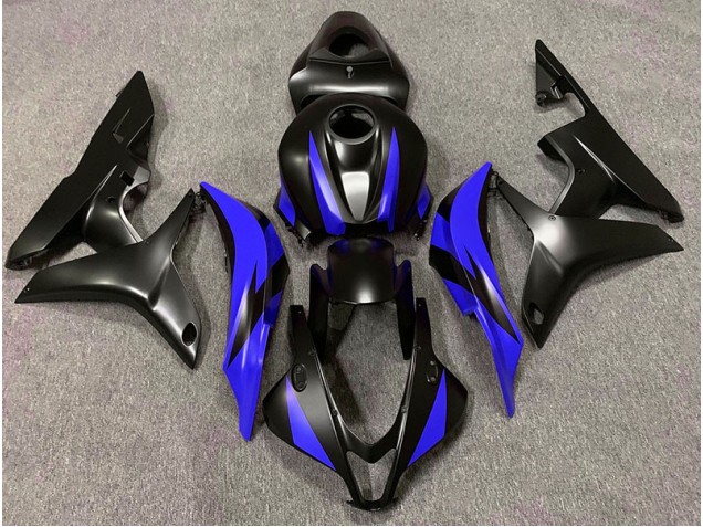 Matte Black & Blue Design 2007-2008 CBR600RR Motorcycle Fairing Matte Black & Blue Design 2007-2008 CBR600RR Motorcycle Fairing