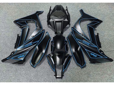 Matte Black & Blue Lining 2011-2015 ZX10R Motorcycle Fairing