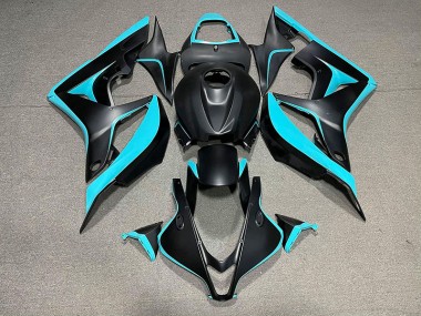 Matte Black & Cyan 2007-2008 CBR600RR Motorcycle Fairing