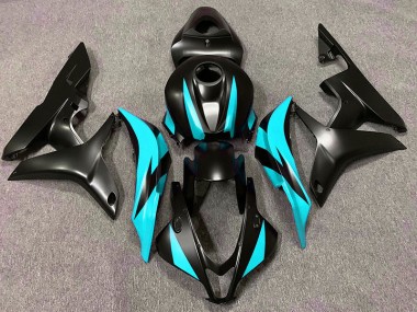 Matte Black & Cyan Design 2007-2008 CBR600RR Motorcycle Fairing