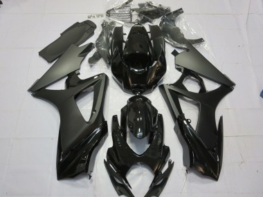 Matte Black Gloss Black 2007-2008 GSXR 1000 Motorcycle Fairing
