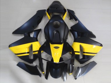 Matte Black & Gloss Yellow 2005-2006 CBR600RR Motorcycle Fairing