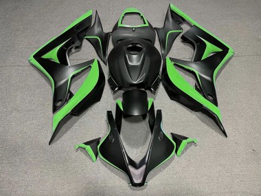 Matte Black & Green 2007-2008 CBR600RR Motorcycle Fairing