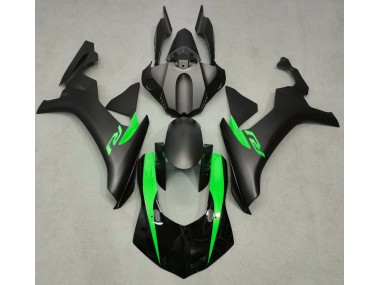 Matte Black & Green 2015-2019 R1 Motorcycle Fairing