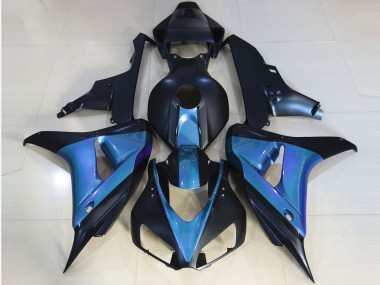 Matte Black & Light Blue 2006-2007 CBR1000RR Motorcycle Fairing